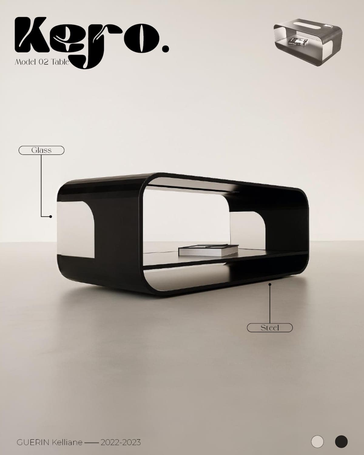 Table basse Kero — vue principale