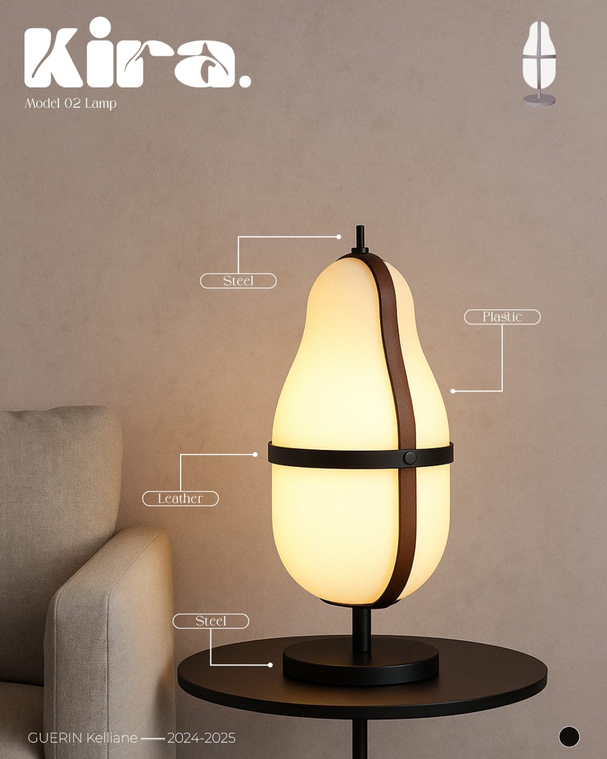 Lampe Kira — vue principale