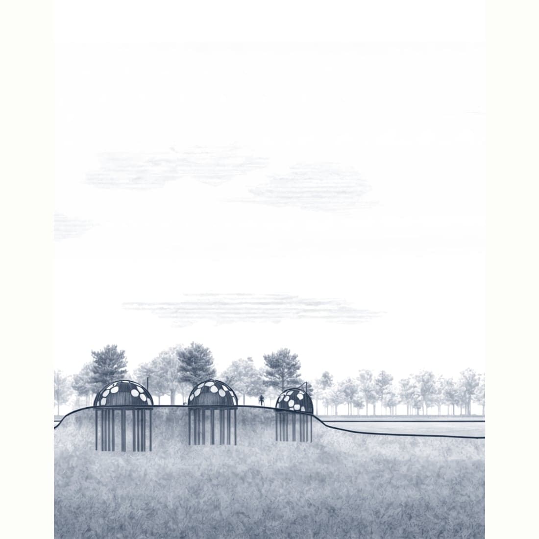Éco-lodge — la Fosse aux Carpes — Détail matière