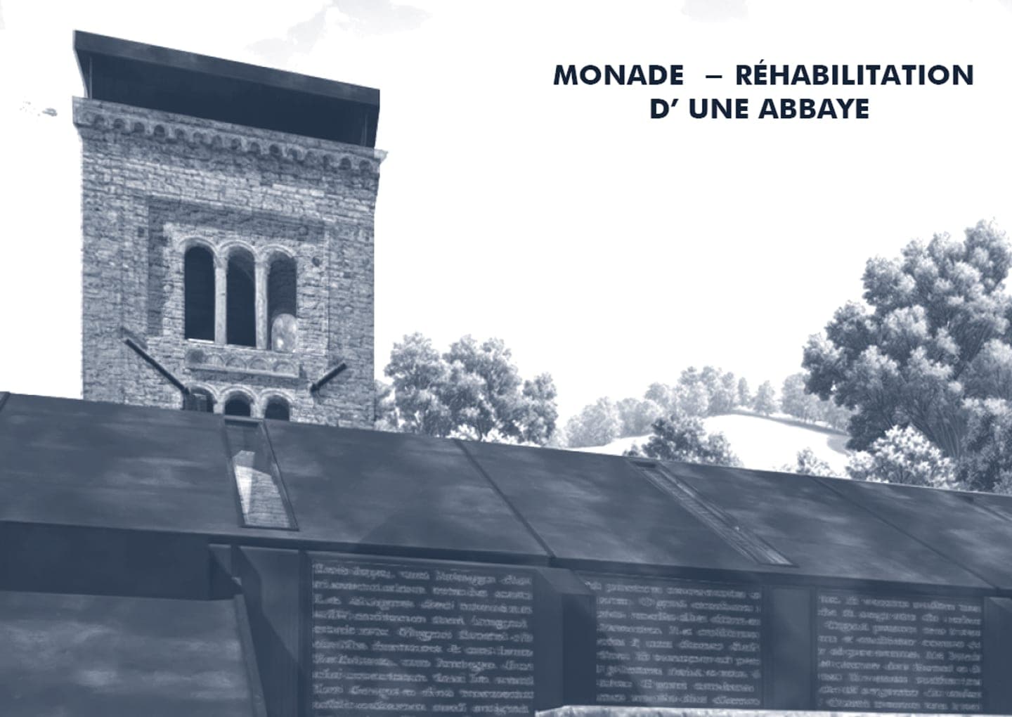 Monade — abbaye d’Orvinio — Vue extérieure
