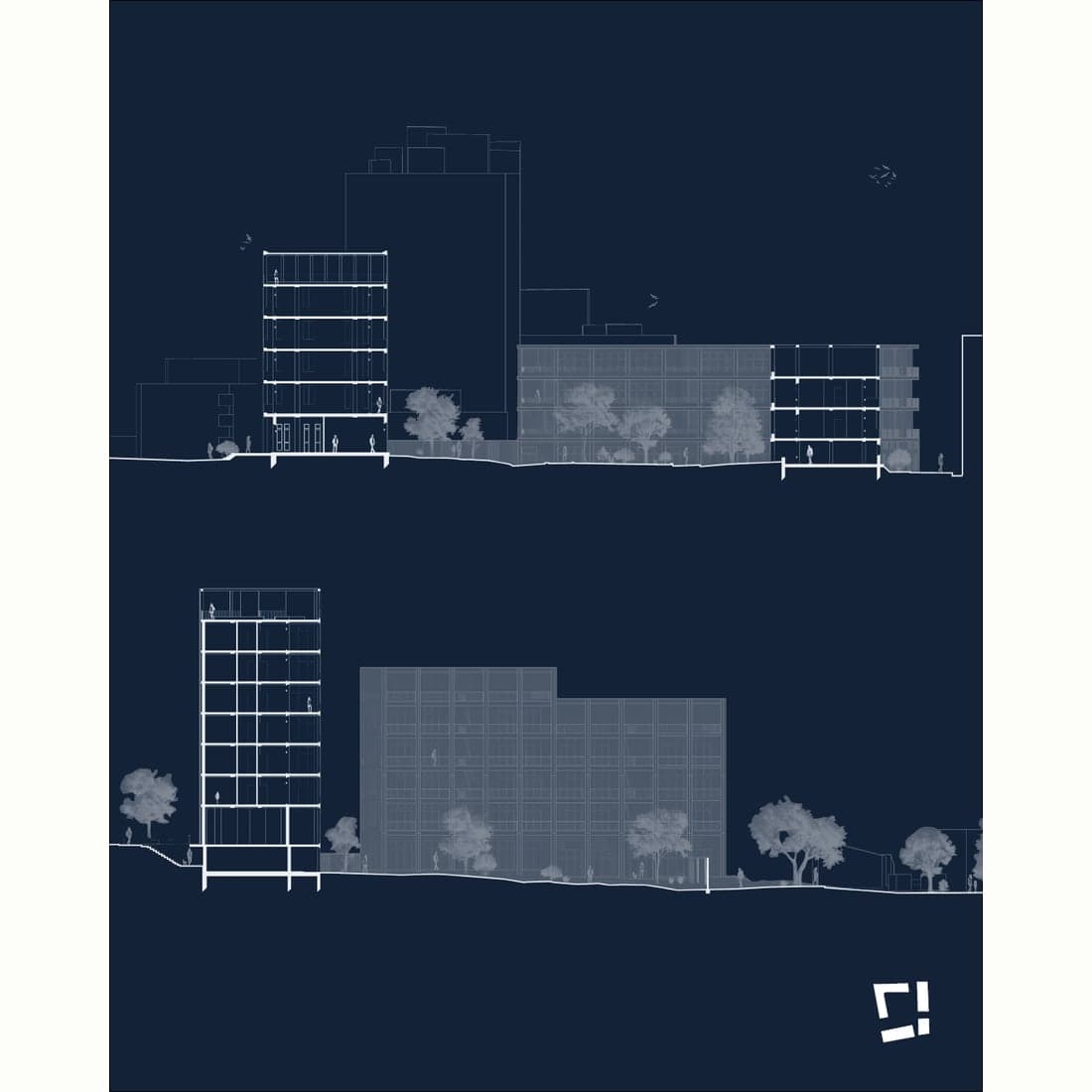 Vénissy Habitat — Coupe longitudinale