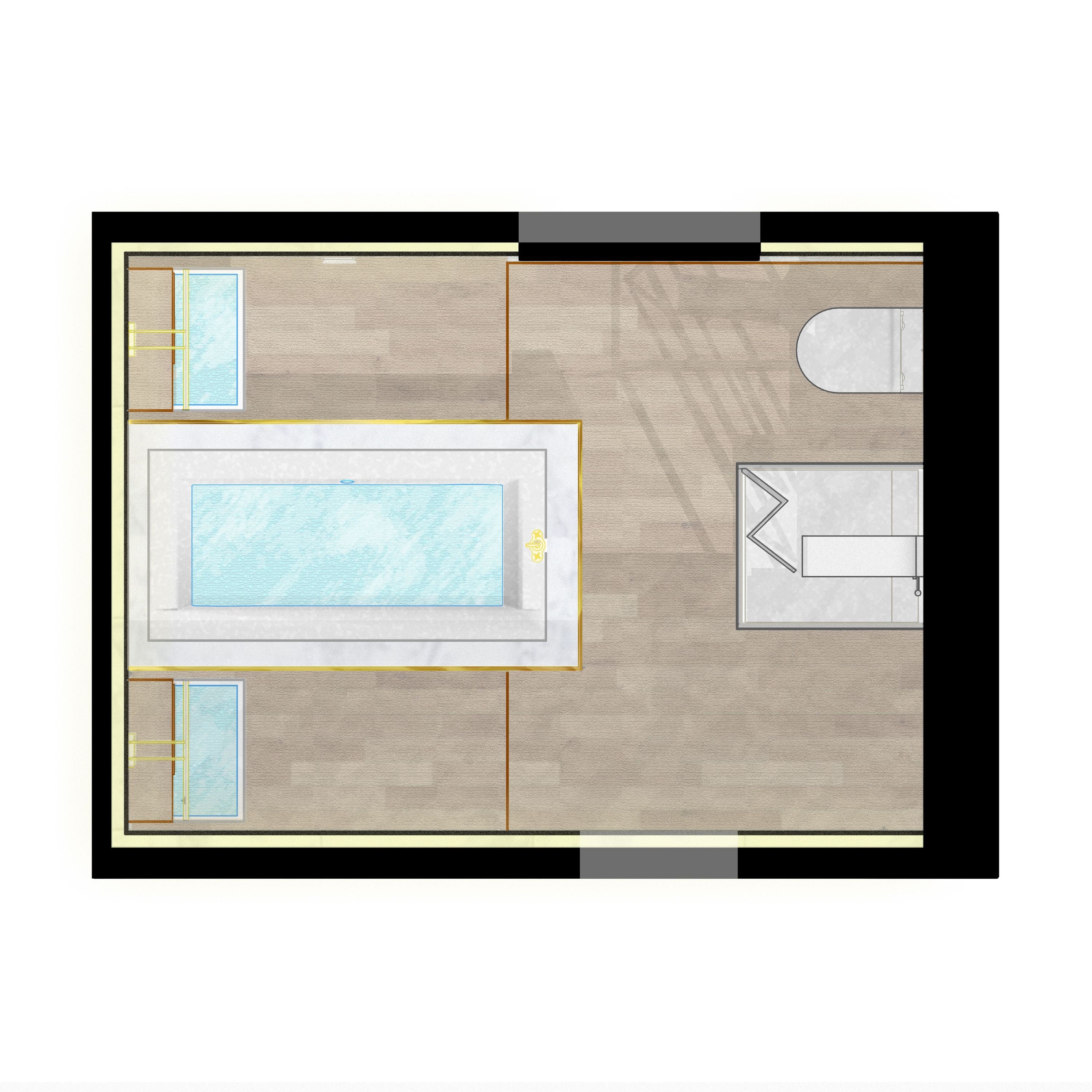 Salle de bain, Plan d’agencement
