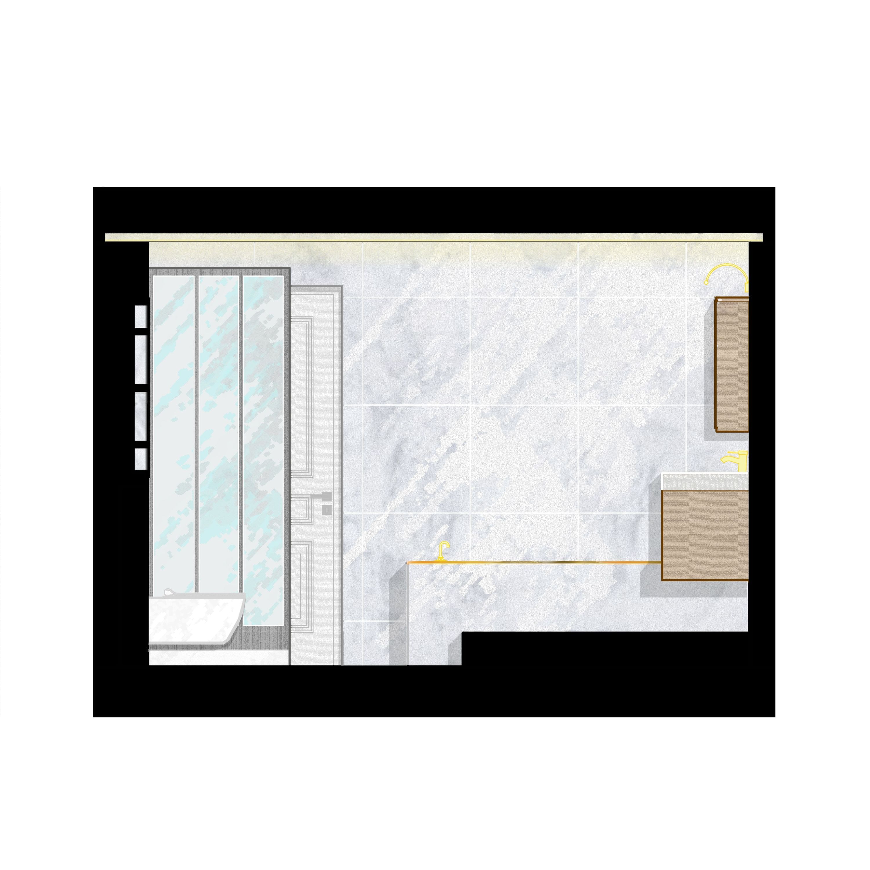Salle de bain, Coupe