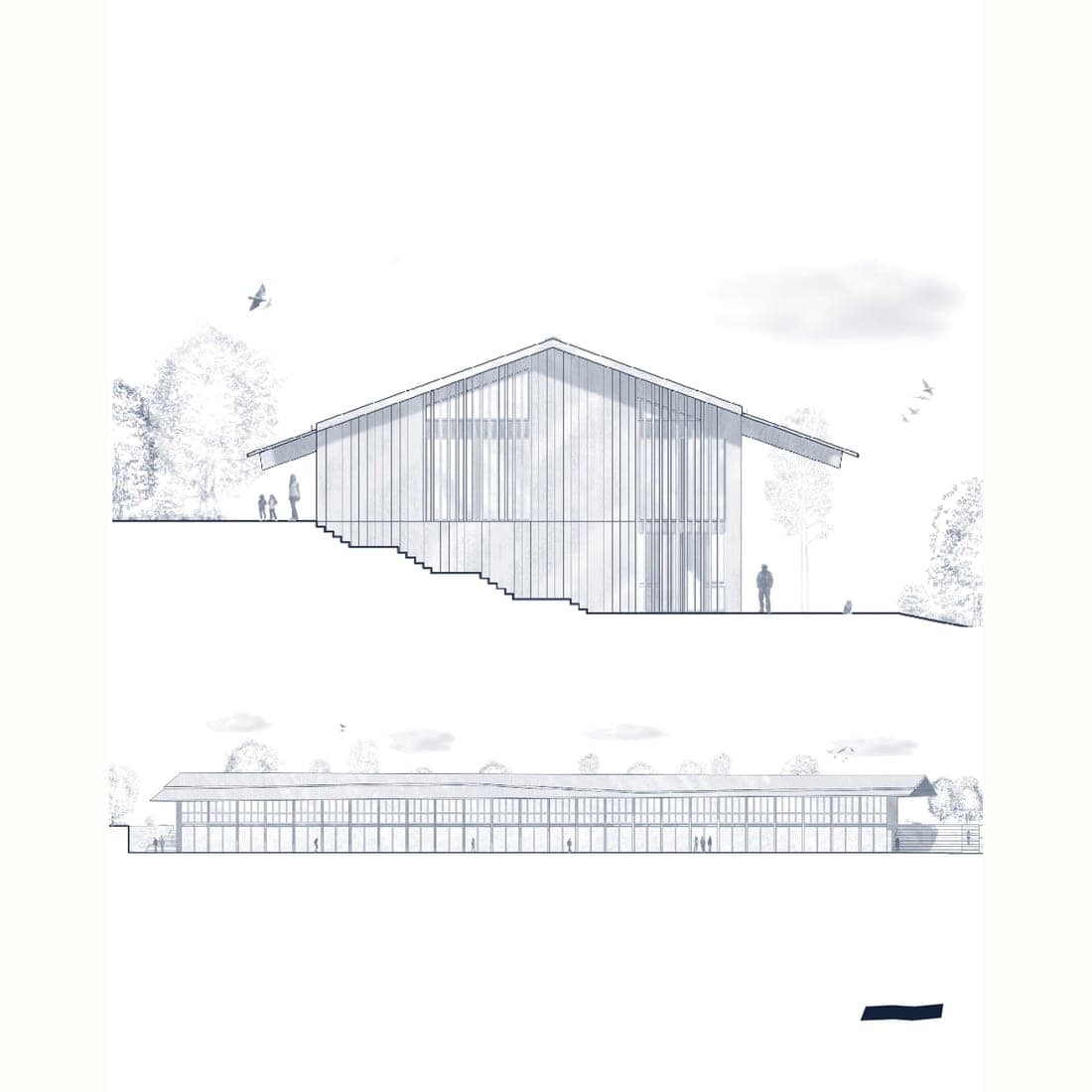 École de musique de L’Arbresle — Coupe longitudinale