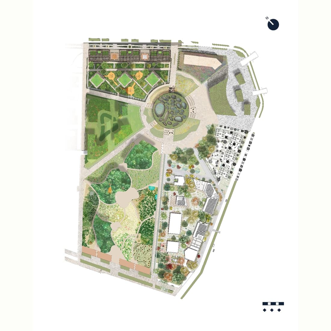 Plan directeur de Bron — Plan masse