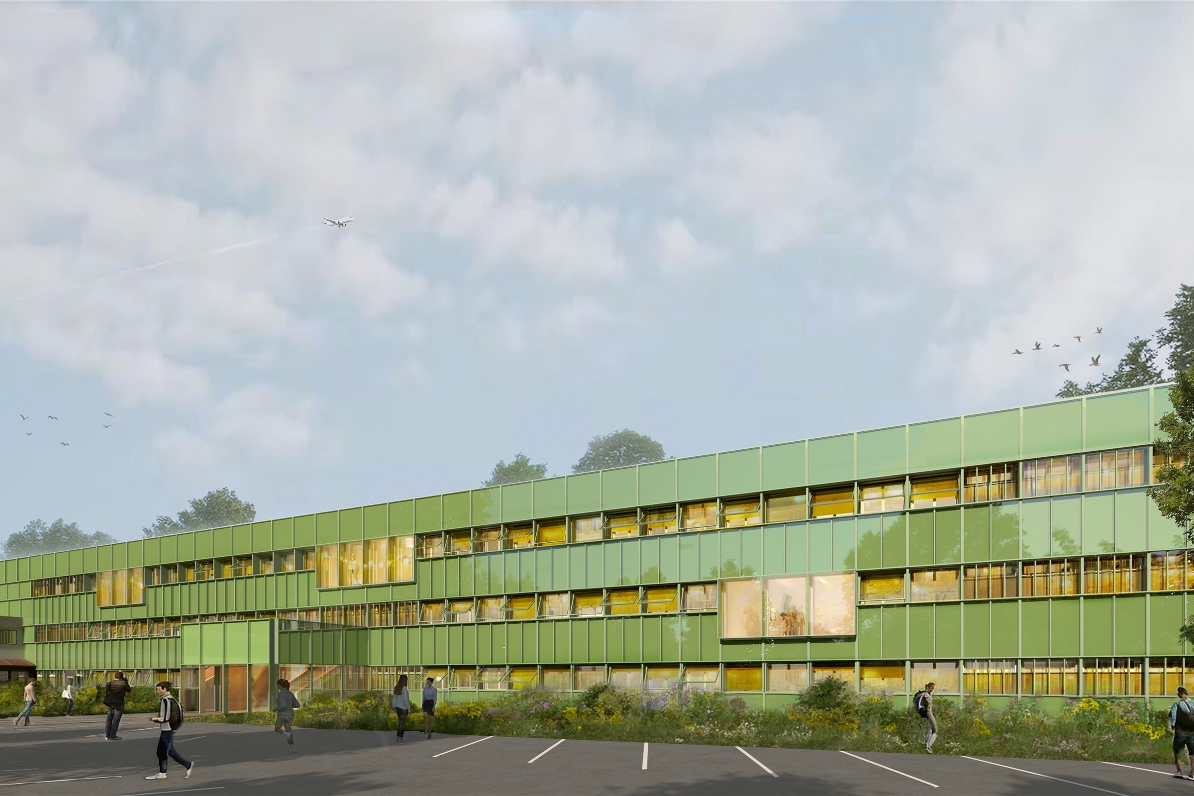 École Centrale, Saint-Étienne, vue principale