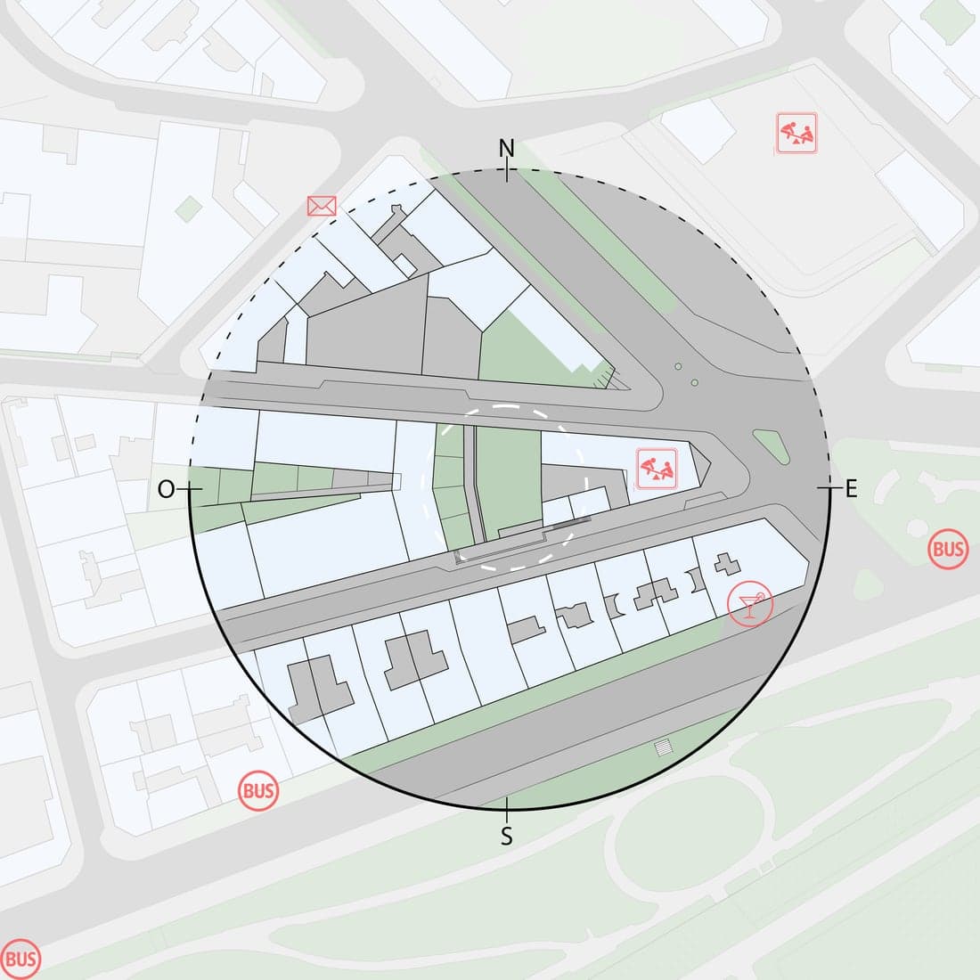 L’Observatoire — maison du 20ᵉ — Plan masse