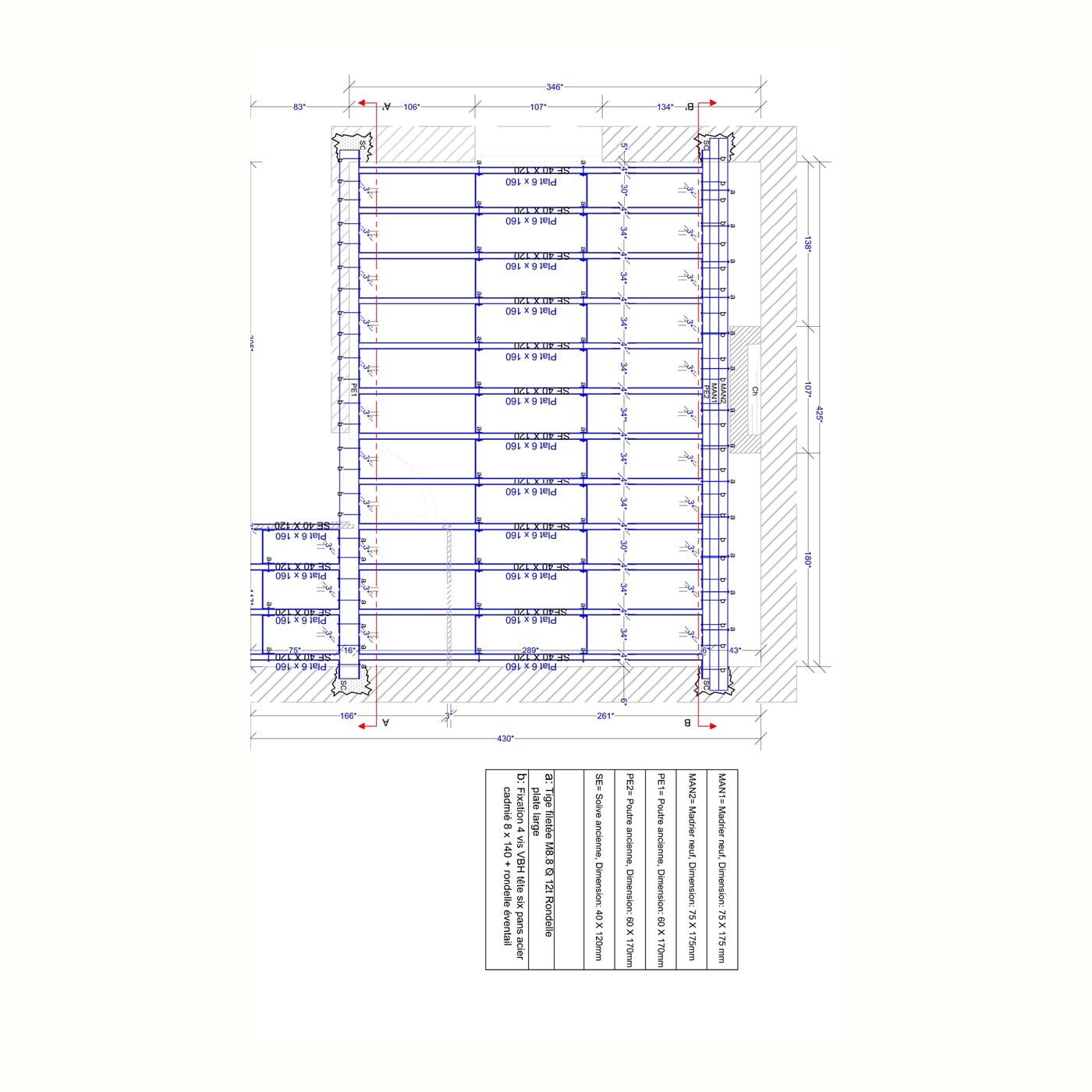 Plancher, rue Sainte-Marthe, Projet 2 — renforcement de l’existant